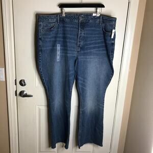 Old Navy Women's Extra High Rise Kicker Boot Cut Jeans Blue NEW ~ Size 26